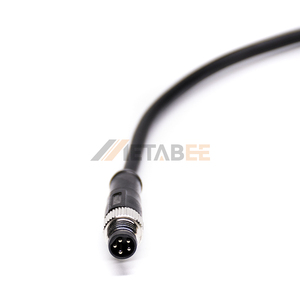 <span class=keywords><strong>Cable</strong></span> de Extensión de Sensor Sobremoldeado Personalizado M8 Macho-Hembra, Impermeable, para Tira de LED Pixel, con PVC Negro, 1m 10m, 4 6 Pines - Product Image 3