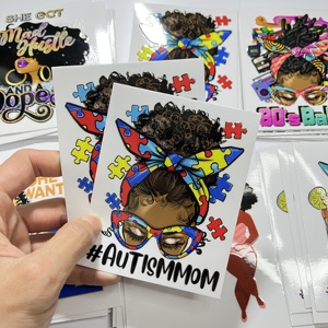 Bowknot thiết kế mới tùy chỉnh 3D UV dtf cup bao bì chuyển Sticker cao bấm vào thiết kế nhãn UV dtf chuyển cho cup kết thúc tốt đẹp - Product Image 2