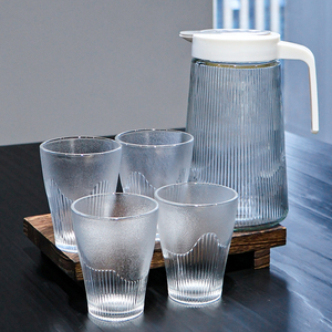 Ensemble de pichets et de bouilloires <span class=keywords><strong>en</strong></span> <span class=keywords><strong>verre</strong></span> pour la maison, style tendance, pour thé et <span class=keywords><strong>eau</strong></span> froide - Product Image 6