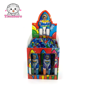 Venta al por mayor Halal afrutado colorido barra forma de goma de mascar forma de cohete <span class=keywords><strong>3</strong></span> piezas de goma de mascar - Product Image 2