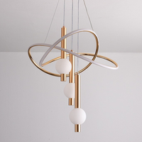 Lampe suspendue industrielle à engrenages à haute luminosité 85W, hauteur réglable, style steampunk