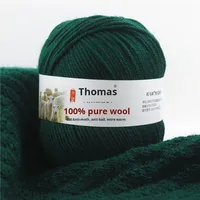 Fil à tricoter en laine 100% pure, teint, anti-boulochage, de gros calibre, pour manteaux, écharpes, projets DIY, enfants et bébés, vente en gros