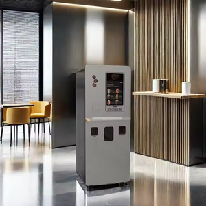 Machine à café commerciale automatique avec système de paiement par pièces, café fraîchement moulu et distributeur de gobelets - Product Image 2