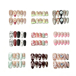 Wholesale Factory Luxury <strong>Nail</strong> Supplies High-end Smooth Handmade Press on <strong>Nails</strong> Custom Design Full Cover <strong>Nail</strong> Art <strong>Set</strong> - Product Image 1