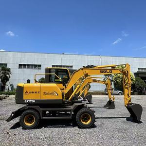 Excavadora de ruedas SDLG EA775H 8Ton a la venta Mini maquinaria de construcción con motor y componentes de núcleo hidráulico - Product Image 6