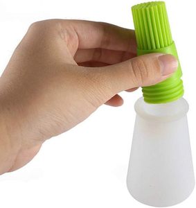 Wholesale Silicone Oil <b>Bottle</b> <b>Brush</b> Pastry Basting <b>Brushes</b> Oil <b>Bottle</b> with Basting <b>Brush</b> - Product Image 3