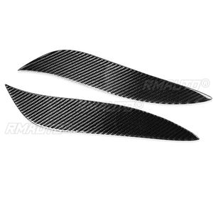 2 pièces de garnitures de phares en fibre de carbone pour Toyota Corolla 2008-2011, autocollants de phares, garnitures de phares - Product Image 3