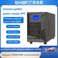 Onduleur monophasé SHGF 1000VA Mini UPS à onde sinusoïdale pure, onduleur 800W en ligne pour ordinateur portable ou ordinateur