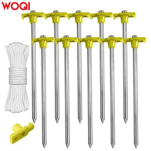 Piquets et butées en alliage d'aluminium WOQI pour le camping et la randonnée en famille - Product Image 4