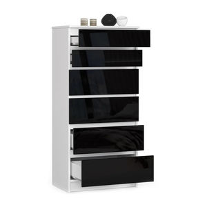 <span class=keywords><strong>Commode</strong></span> de rangement moderne à 6 tiroirs <span class=keywords><strong>en</strong></span> bois <span class=keywords><strong>massif</strong></span> blanc, écologique, pour chambre, salon ou entrepôt, à prix abordable - Product Image 5