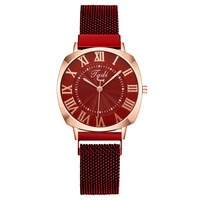 Jam Tangan Wanita Model Angka Romawi Ramah Lingkungan Terlaris untuk Perdagangan Luar Negeri, Casing Akrilik, Quartz, Tali Akrilik Motif Sunray
