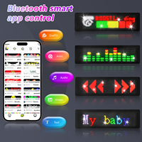 Letrero LED Programable Inteligente para Automóvil, Tablero de Pantalla Flexible con USB de 5 V para Publicidad en Tiendas