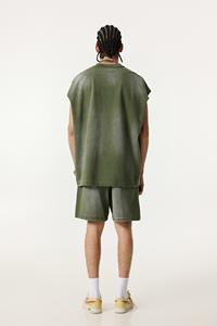 Customized <b>Loose</b>-<b>Fitting</b> Cotton O-Neck Anti-Wrinkle Breathable Vintage American-Style Hip Hop Knitted <b>Vest</b> Tank <b>Top</b> TEE - Product Image 2