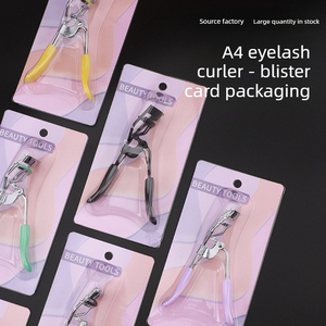 Mini recourbe-cils en acier inoxydable, grand angle, portable, clip coloré pour recourber les cils, outil de maquillage pour les yeux, idéal pour les voyages - Product Image 1
