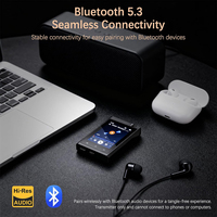 Lecteur MP3 à écran tactile complet de 2,8 pouces, lecteur portable en métal, carte TF, livre électronique, enregistreur vocal, FLAC, pour une autonomie de 5,3 à plus de 20 heures