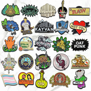 Aanpasbare Schattige Metalen Logo Badges Broche Hard & Zacht Email Reversspelden Relatiegeschenken In Feng Shui-Stijl - Product Image 3