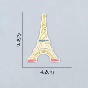 NODA Iron on Embroidery Cute Eiffel Tower Patch for Clothes Decoration - Product Image 4