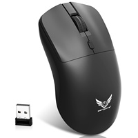 Mouse Optik Nirkabel USB T2 Stok Langsung Pabrik Tiga Kecepatan DPI Tombol Suara Klik Ringan Ergonomis Bertenaga Baterai untuk Laptop