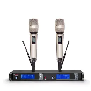 GAW-9000 microphone sans fil professionnel uhf True Diversity microphone numérique style hifi audio pour caraoké église dj équipement