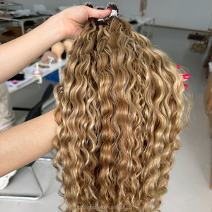 Vente en gros usine, promotion exceptionnelle : Extensions de cheveux russes 100% naturels, pointe plate Nano, cheveux vierges Remy pré-collés - Product Image 2