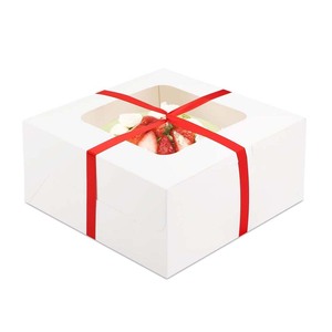 Cupcakes de bajo <span class=keywords><strong>precio</strong></span> más embalaje fabricante de marfil de cajas de pastel con su propio logotipo - Product Image 6