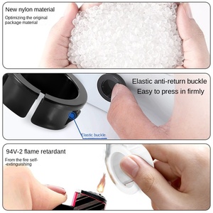 <b>Snap</b> in Cable Grommet Suitable for Plate Hole Nylon Black Cable Bushing Environmental protection and Flame Retardant - Product Image 3