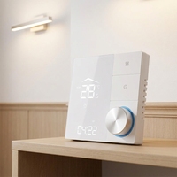 Termostat Dinding Rumah Pintar Pengontrol Pemanas Listrik Gas dengan Jadwal Terprogram dan Layar LED