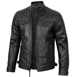 Custom Made New Design Men Leather Motorbike <b>Jacket</b> Customized Windproof Plus Size Leather Motorbike <b>Racing</b> <b>Jackets</b> For Sale - Product Image 6