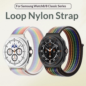 Correa de <span class=keywords><strong>Reloj</strong></span> Ultra2 de Nailon para Watch8, Correa de Velcro Clásica <span class=keywords><strong>con</strong></span> Bucle Tejido para <span class=keywords><strong>Samsung</strong></span> - Product Image 1