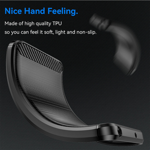 Funda Protectora Trasera para Teléfono 2026 Jmax Ultrafina, Resistente a Golpes, de <span class=keywords><strong>Fibra</strong></span> de Carbono Cepillada, Suave, Anti-Huellas, para <span class=keywords><strong>Y</strong></span> <span class=keywords><strong>02</strong></span> 03 18 30 33 E 5g - Product Image 5