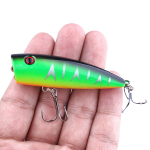 Leurre <span class=keywords><strong>de</strong></span> pêche flottant 7cm 9g en gros, leurre artificiel dur Popper Wobbler pour la pêche au bar et au brochet en <span class=keywords><strong>eau</strong></span> douce et salée - Product Image 4