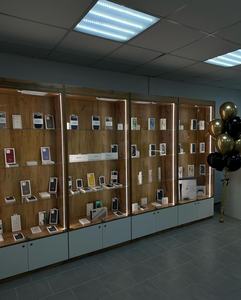 Vitrine en verre avec serrure pour téléphones, vitrine en verre pour téléphone portable, présentoir pour téléphone portable, présentoir pour magasin de téléphones - Product Image 3