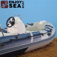 Certifié CE 5m RIB-500 Matériau Hypalon Coque en fibre de verre Yacht de sport gonflable pour la dérive et la pêche Cabine Rib Boat