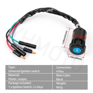 Yhmoto สวิตช์ล็อคจุดระเบิดพร้อมกุญแจสำหรับ Honda TRX300 fourtrax 1990 1998 35100 HM5 671 - Product Image 2