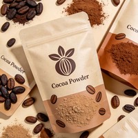 Sachet Doypack Personnalisé pour Poudre de Cacao, Qualité Alimentaire, Fermeture Éclair, Étanche à l'Air et à l'Humidité, Idéal pour la Pâtisserie et les Poudres Alimentaires