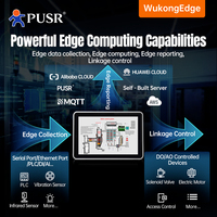 Panel PC Industri PUSR Layar Sentuh 10.1 Inci Rockchip RK3568 DDR4 4GB Open-Source Linux Edge Computing All in One PC SH800