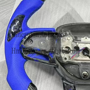 Venta Directa de Fábrica, Volante Deportivo de Fibra de Carbono Forjado con Agarre de Cuero Perforado para Dodge Challenger - Product Image 6