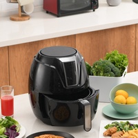 Friteuse à air sans huile, four à air chaud, cuisinière à faible teneur en matières grasses, 220V 110V 240V 3.5L 4.5L, friteuse à air électronique