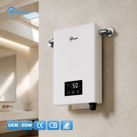 Calentador Instantáneo para Toda la Casa de 11kW 240V, Panel Táctil Sensible, Termostático Automático ±1 ℃   Memoria Automática con 98% de Eficiencia, 50A, 8AWG, ETL