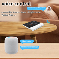 Prise murale intelligente avec panneau tactile de contrôle central 220V, compatible Alexa, Google Home et application WiFi