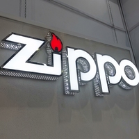Letrero LED Personalizado de Acero Inoxidable con Orificios Laterales, Letras con Luz Blanca Fría 3D, Decoración de Logotipo Comercial para Montaje en Pared Interior y Exterior