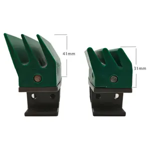 1873 Series High Quality Side Flexing Intergrated Green Rubber Plastic Snap-on Gripper Chain For Conveyor