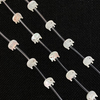 Breloques en coquillages animaux découpés, Trochus blanc, nacre, chat, cochon, oiseau, dauphin, éléphant, perles pour la fabrication de bijoux, bracelets et colliers DIY
