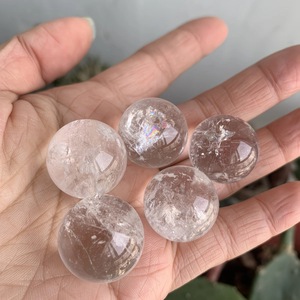 Clear <b>Crystal</b> Sphere <b>Balls</b> Polished <b>Crystal</b> Stone Art Collectible Decorative Craft for Home Decoration - Product Image 4