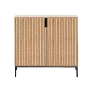 Professional Packaging Modern Black Sideboard Nordic Furniture Modern Wooden And Iron Vitrine Living Room Cabinet