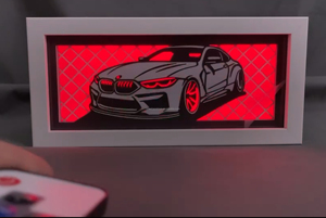 Lampe <span class=keywords><strong>de</strong></span> <span class=keywords><strong>nuit</strong></span> à cadre en bois imprimé laser 3D en forme <span class=keywords><strong>de</strong></span> voiture Lampe <span class=keywords><strong>de</strong></span> table rectangulaire pour la décoration <span class=keywords><strong>de</strong></span> la maison, <span class=keywords><strong>de</strong></span> la chambre à coucher et <span class=keywords><strong>de</strong></span> la voiture - Product Image 3