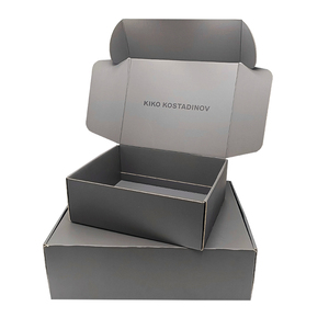 Có thể tái chế tùy chỉnh kích thước in ấn Cứng Vận chuyển hộp hat vải bao bì màu đen vận chuyển hộp bưu phẩm hộp sóng - Product Image 2