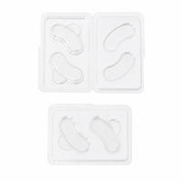 Étui esthétique pour masque oculaire, boîte de protection transparente en PET de 0,4 mm d'épaisseur, emballage sous blister, étui de rangement robuste pour outils cosmétiques