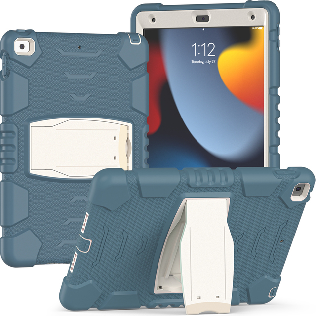 Rugged Strong Tablet Case for iPad Cover and Pen Holder 10.2 Inch 9th Generation 7th 8th Pro 10.5 Case
