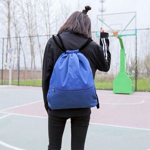Quality Sports Gym Lunch Groceries Recycled <b>Backpack</b> Waterproof Zipper Blue Swimming Bag Kids <b>Drawstring</b> - Product Image 5